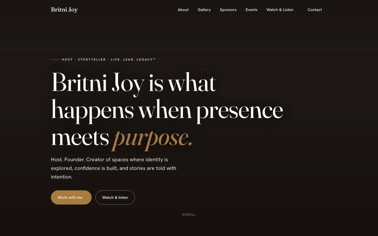 Britni Joy — website