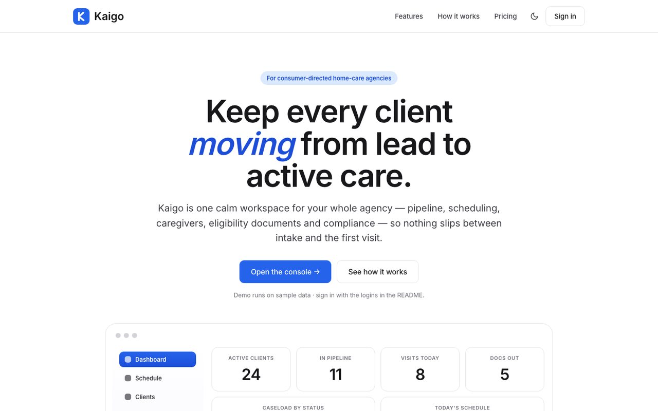 Kaigo — website