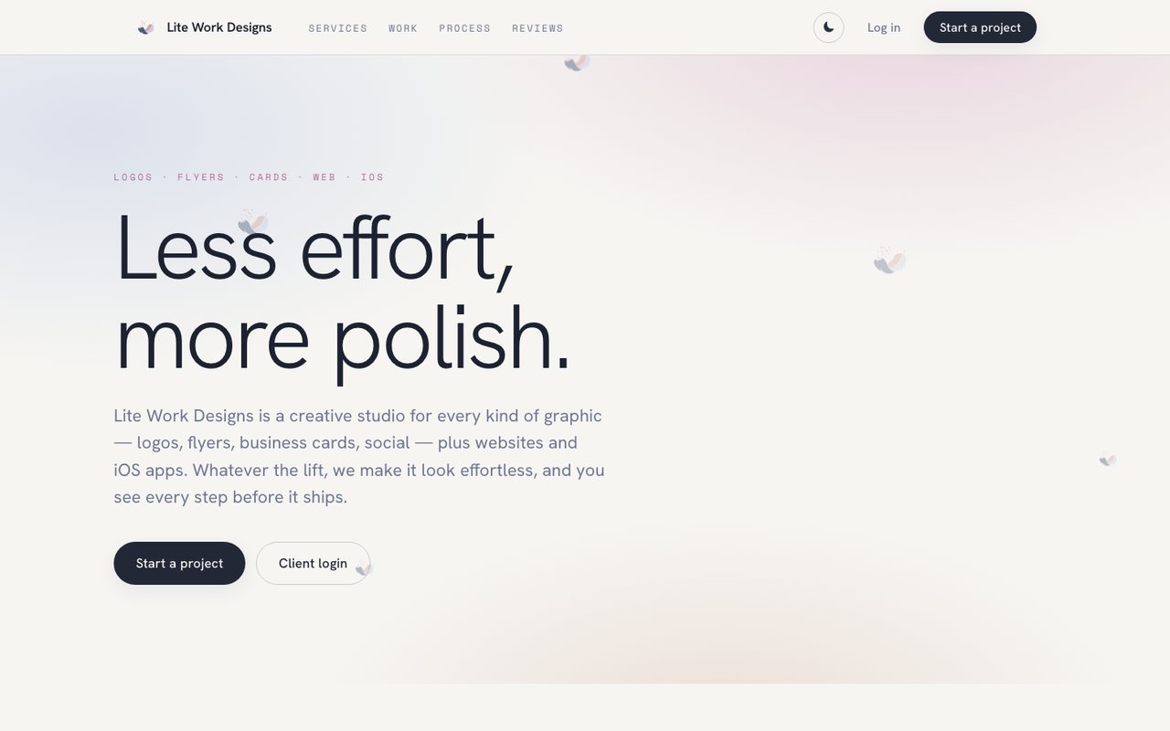 Lite Work Designs — website